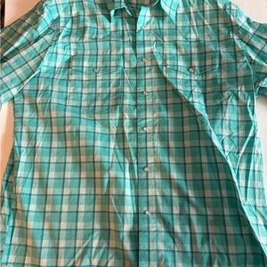 Men's Wrangler Turquoise Pearl snap Shirt